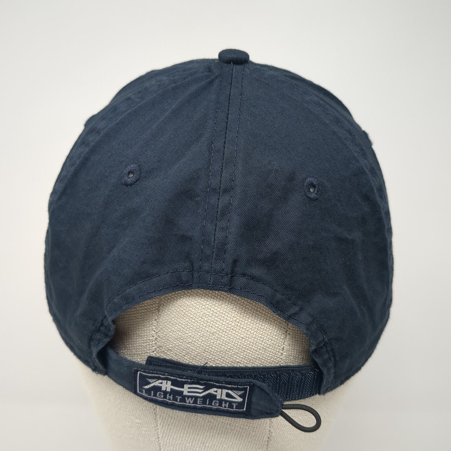 Asgrow Strapback Hat Blue One Size Adjustable Embroidered Logo Ahead