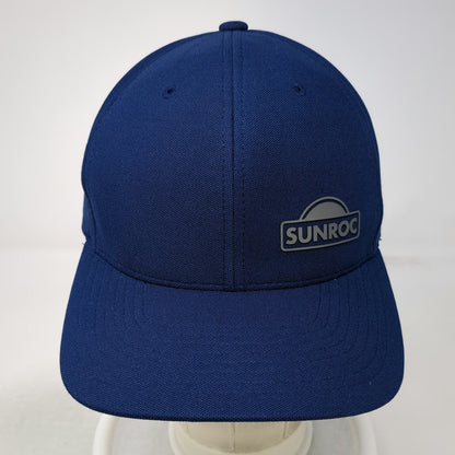 Yupoong Baseball Cap Blue One Size Sunroc Logo Flexfit 110 Adjustable Hat