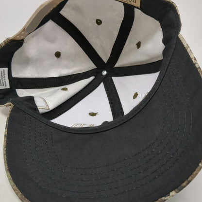 RedHead Snapback Brown Strata Camo Hat US Flag Embroidered One Size Hunting Gear