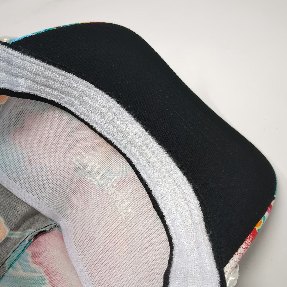 San Sun Simplot Hat 5 Panel Black Red Blue Yellow Floral Rope One Size Snapback
