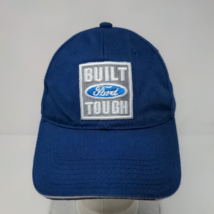 Built Tough Ford Slideback Hat Blue One Size Adjustable Embroidered Cotton