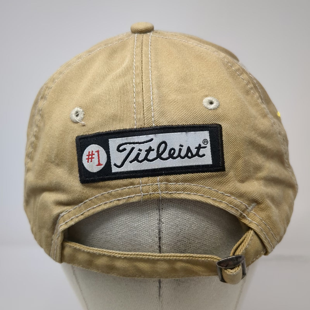 Titleist Baseball Cap Beige One Size Sunnyvale Golf Course Adjustable #1 Hat
