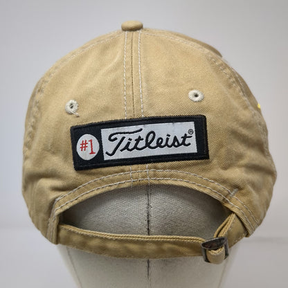 Titleist Baseball Cap Beige One Size Sunnyvale Golf Course Adjustable #1 Hat