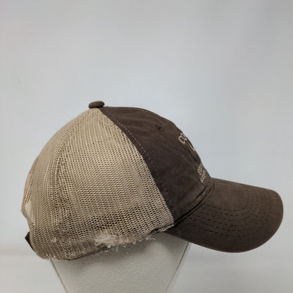 Co-Lin Feed & Seed Strapback Mesh Back Trucker Hat Brown OSFM 6 Panel
