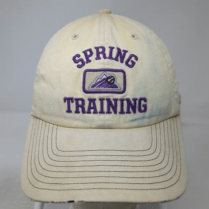 Colorado Rockies MLB '47 Baseball Cap Beige Purple One Size Spring Training Hat