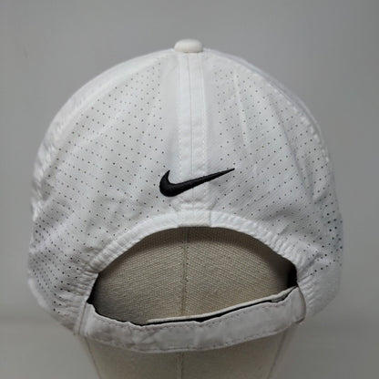 Dock Hand Strapback Hat White OSFM Adjustable Embroidered Swoosh Nike Golf