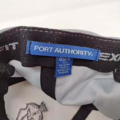 Wrestling Strapback Hat Gray OSFA Embroidered Flexfit Port Authority