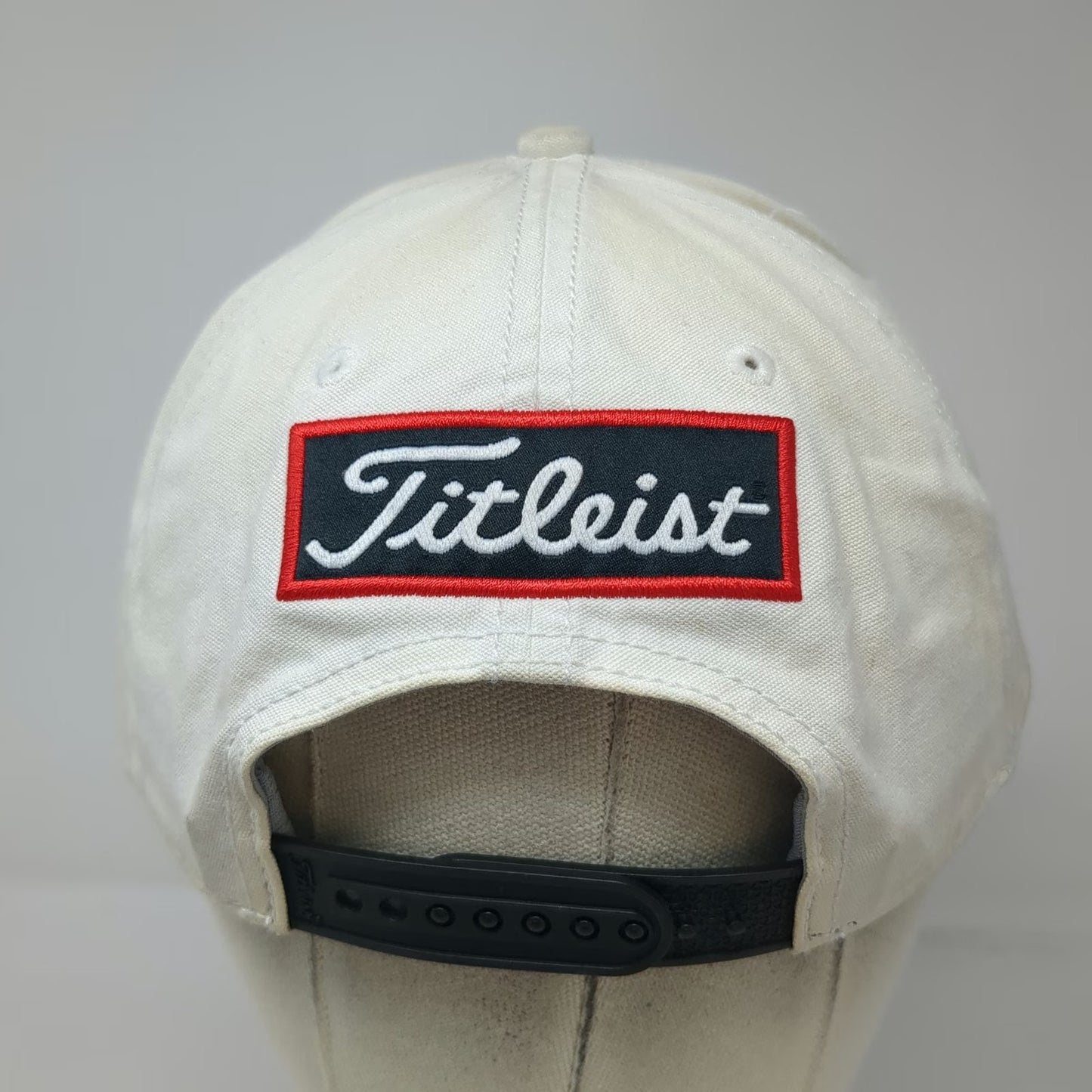 Titleist 5 Panel White Hat One Size Rope Snapback Golf Pro V1 FootJoy Embroidery