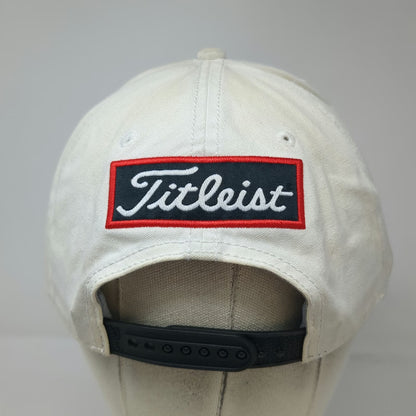 Titleist 5 Panel White Hat One Size Rope Snapback Golf Pro V1 FootJoy Embroidery