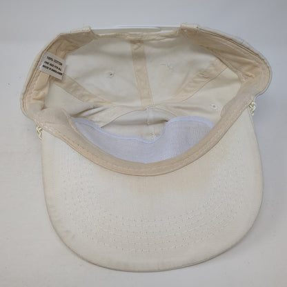 Troy State Bank Snapback Hat White One Size Adjustable Vented Holes Rope