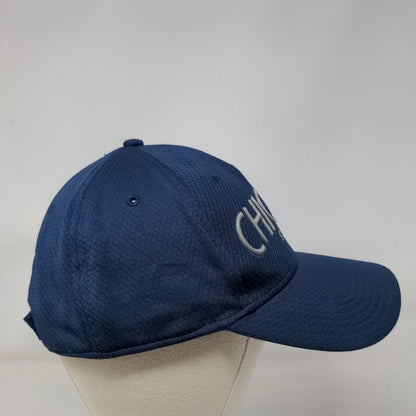 Chicago Est 1837 Strapback Hat Blue One Size Vent Holes Essencial Caps