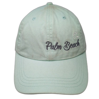 Paramount Apparel Baseball Cap Green M Palm Beach FL Cotton Slideback