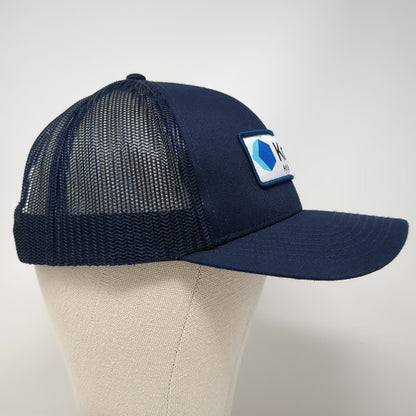 Cap America Trucker Hat Blue One Size Kount Equifax Patch Snapback Mesh Back