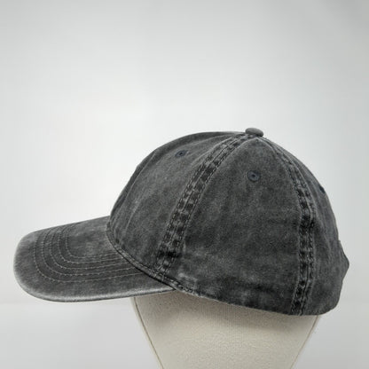 Unbranded Slideback Hat Black Soot Adjustable Blank 6 Panel Outdoor