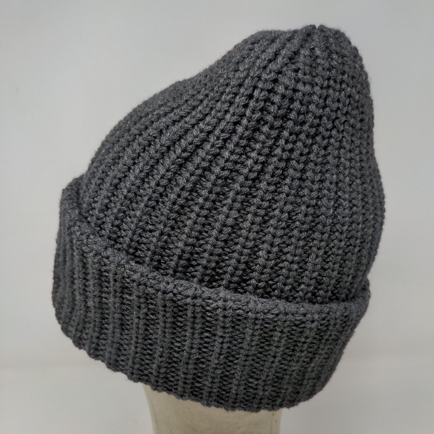NVA Compassion First Hospital Men's Knit Beanie Hat Cap Gray Embroidered Logo