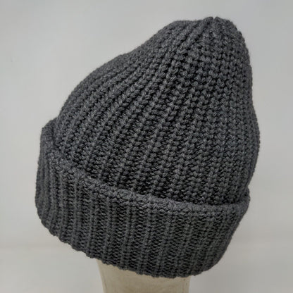 NVA Compassion First Hospital Men's Knit Beanie Hat Cap Gray Embroidered Logo