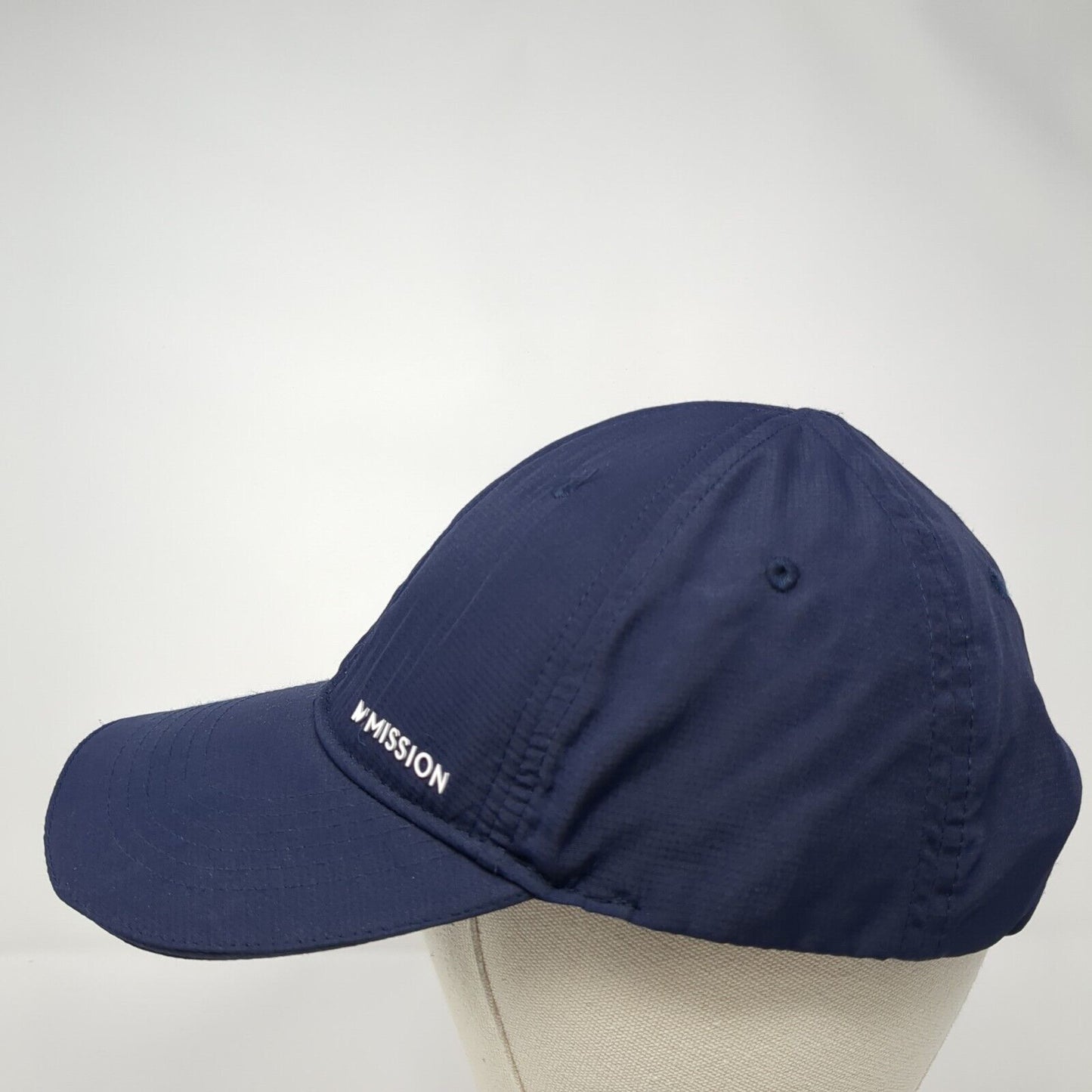 Mission Strapback Hat Blue One Size Adjustable Wet To Cool 6 Panel