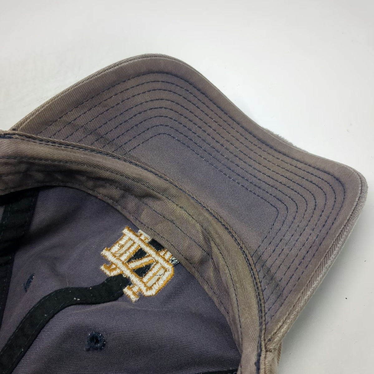 Notre Dame Fighting Irish NCAA Twins Enterprise Cap Blue XL Hat Fitted Shamrock