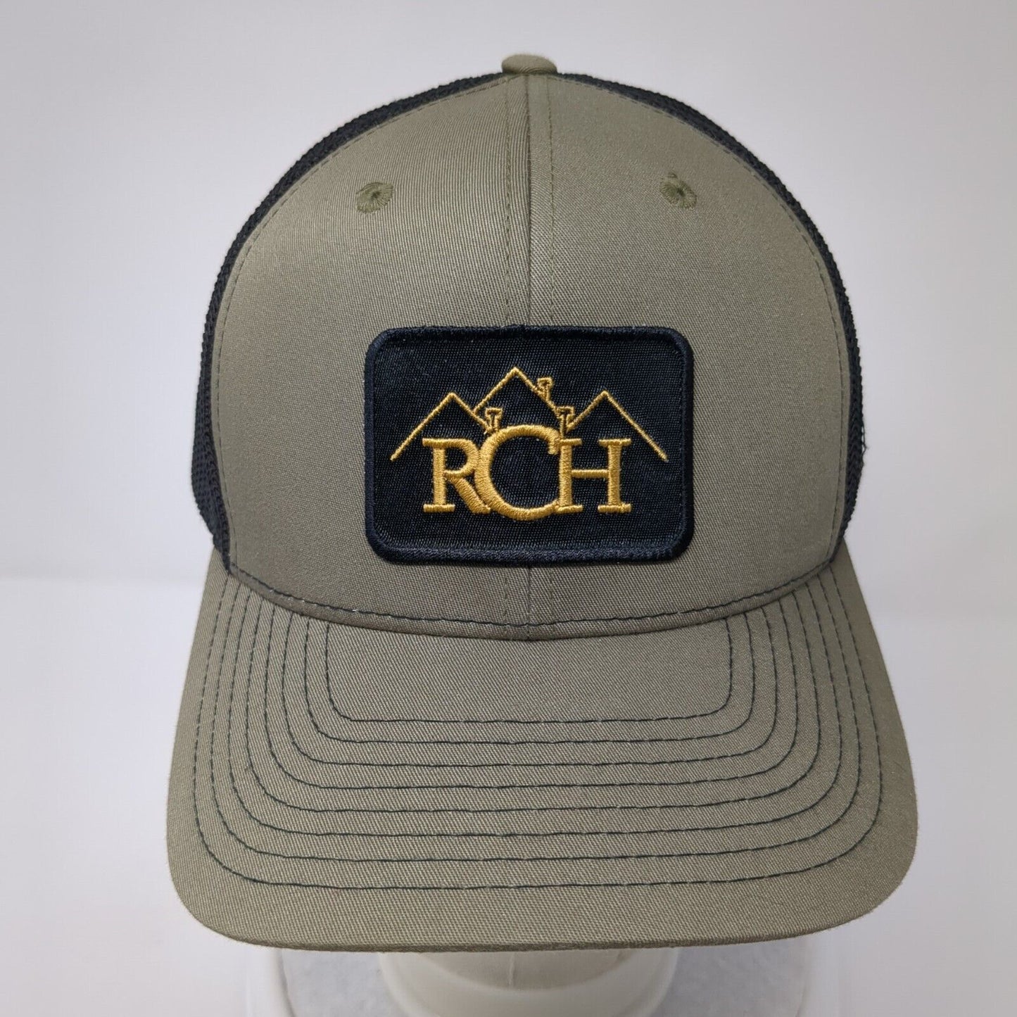 RCH Snapback Trucker Hat Green OS Adjustable Mesh Back 6 Panel Richardson