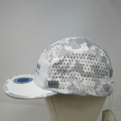 Alter Ego Running 5 Panel White Gray One Size Camo Breathable Performance Hat