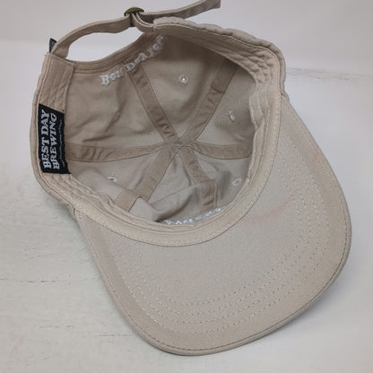 Best Day Brewing Baseball Cap Beige One Size Slideback Best Day Yet Sun Logo Hat