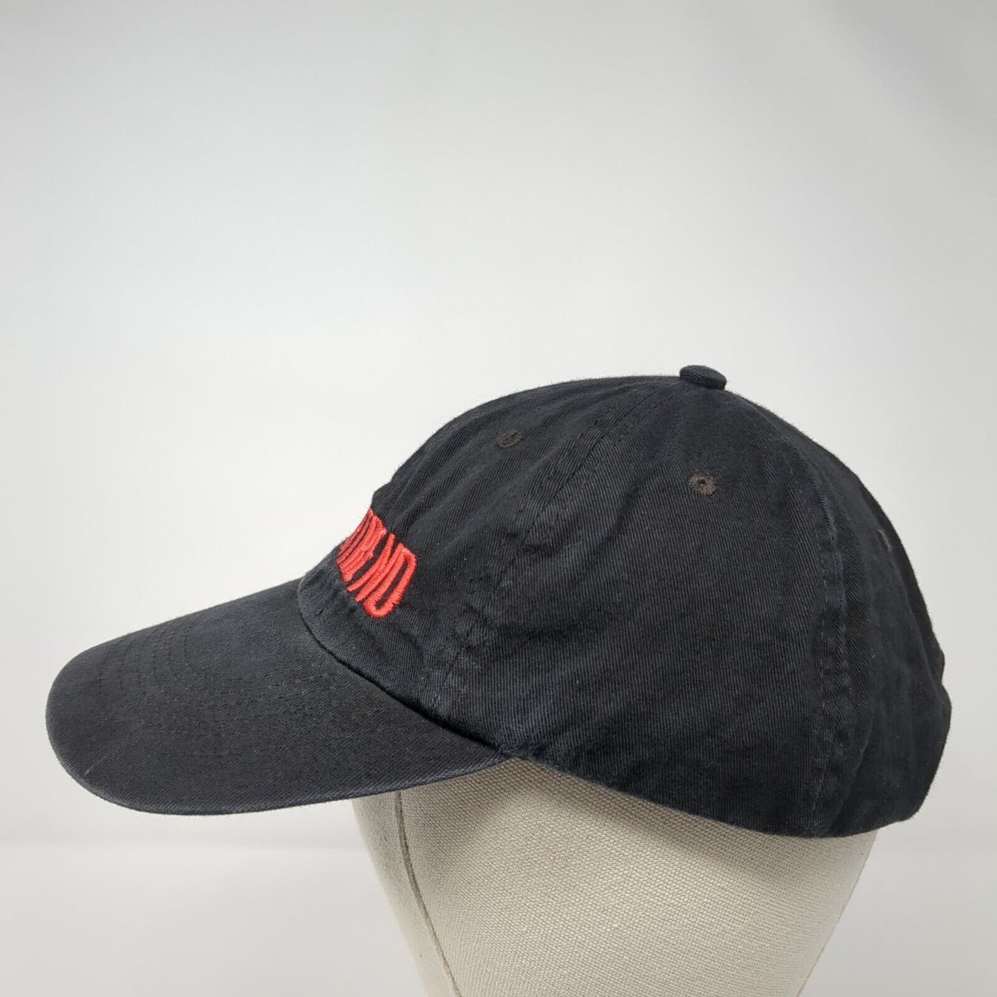 Motor Trend Strapback Hat Black One Size Adjustable Embroidered 6 Panel