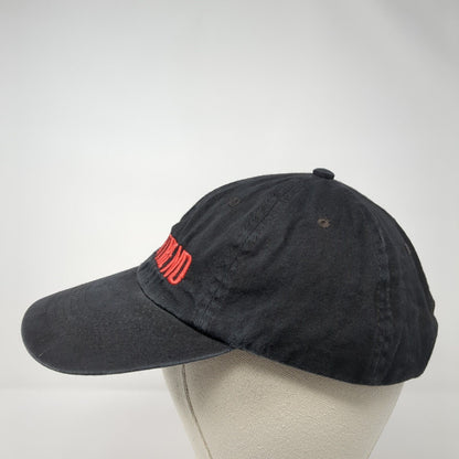 Motor Trend Strapback Hat Black One Size Adjustable Embroidered 6 Panel