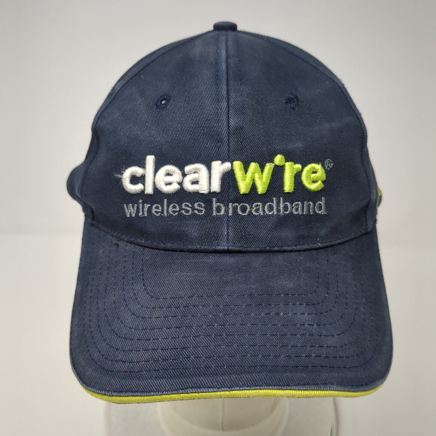 Clearwire Wireless Broadband Strapback Hat Blue One Size Adjustable Embroidered