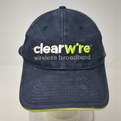 Clearwire Wireless Broadband Strapback Hat Blue One Size Adjustable Embroidered