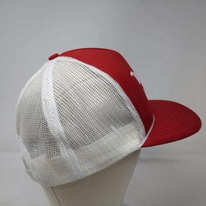 Makita Trucker Hat Red White Power Tools Mesh Back Snapback Rope Vintage