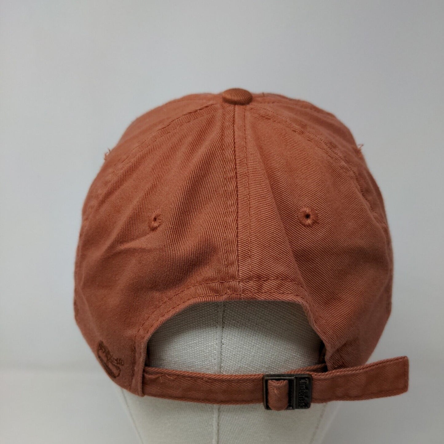 Timberland Men's Slideback Hat Orange Adjustable Embroidered Logo Cotton