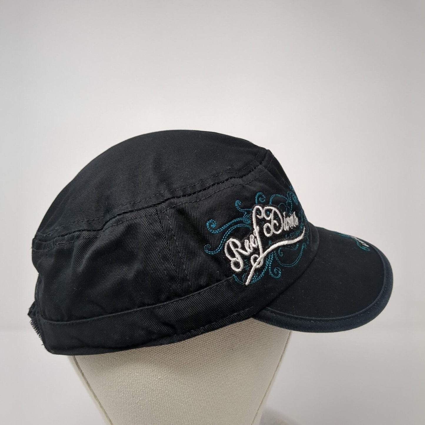 Reef Divers Little Cayman Strapback Cadet Army Hat Black One Size