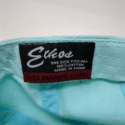 Eckos Slideback Hat Blue One Size Adjustable Vented Holes 6 Panel Blank