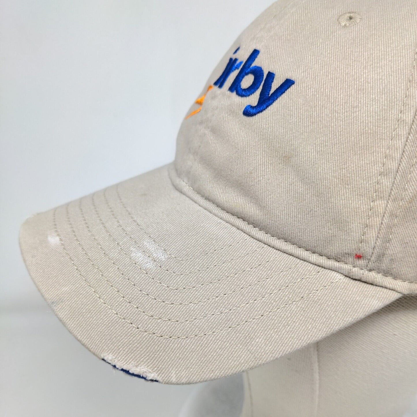 Irby Strapback Hat Tan One Size Adjustable Embroidered Distressed Geiger