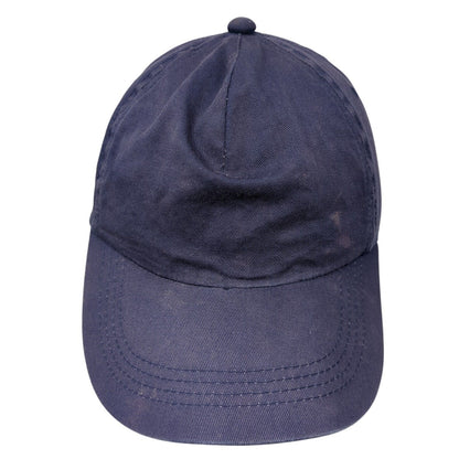 Outdoor Cap Slideback Hat Blue One Size Adjustable Vented Holes 6 Panel Blank