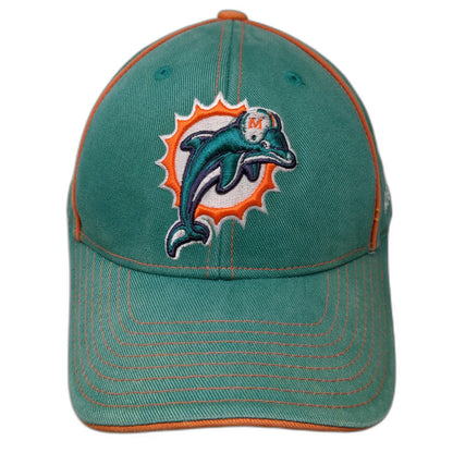 Miami Dolphins NFL Reebok Green Orange One Size Cap Embroidered Strapback Hat