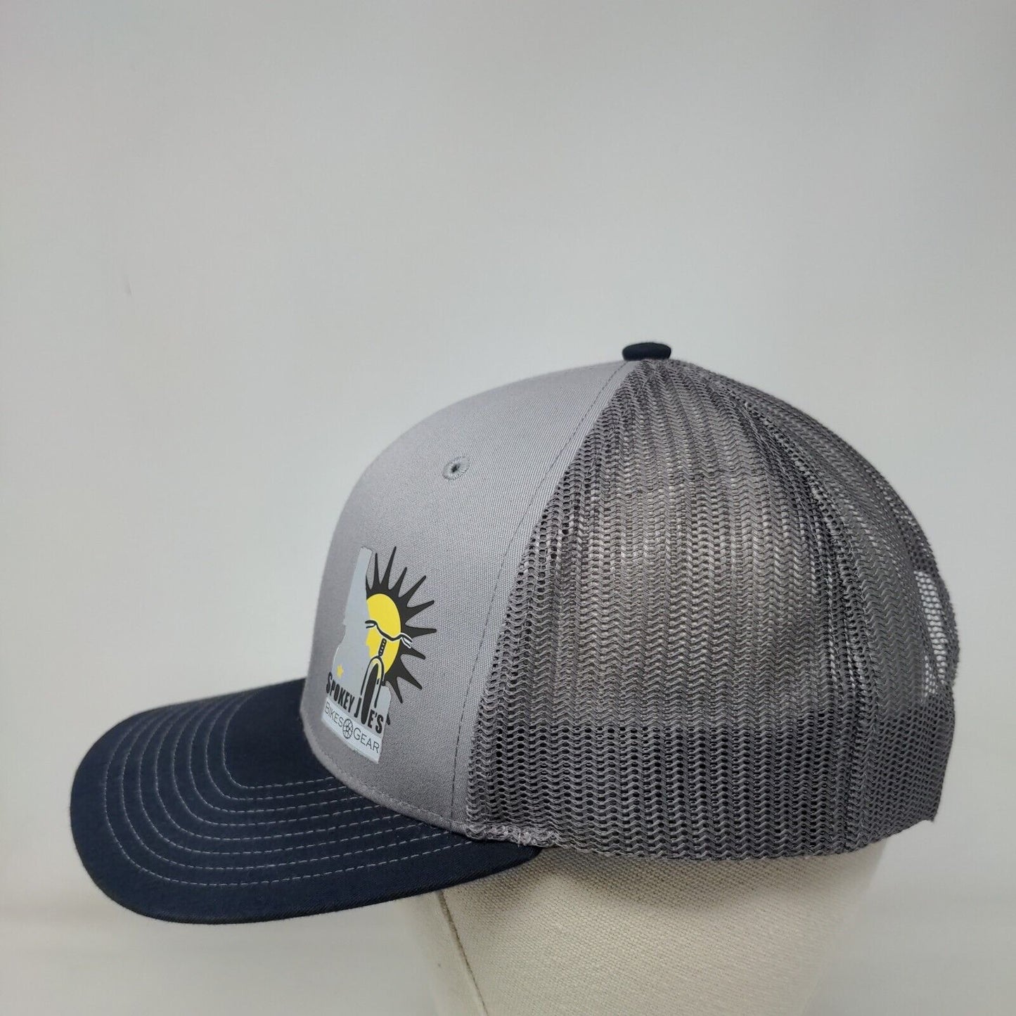 Spokey Joe's Bikes Gear Snapback Trucker Hat Gray One Size Mesh Back Richardson