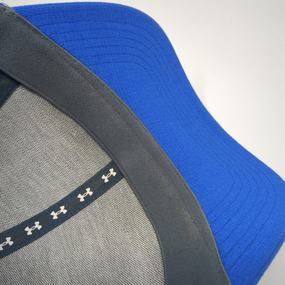 Under Armour Logo Fitted Hat Blue XL Classic Fit Stretch Solid 6 Panel