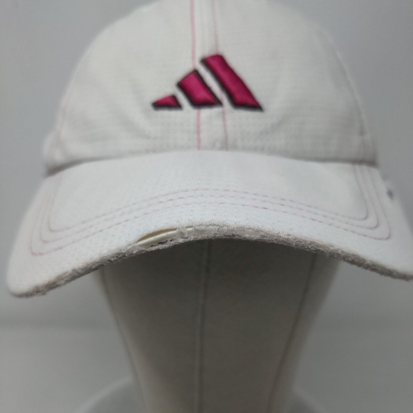 Adidas Climacool Strapback Hat White OSFA Adjustable Embroidered Vented Holes