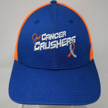 Blue Orange Trucker Hat OSFM Jess' Cancer Crushers Awareness Ribbon Mesh Back