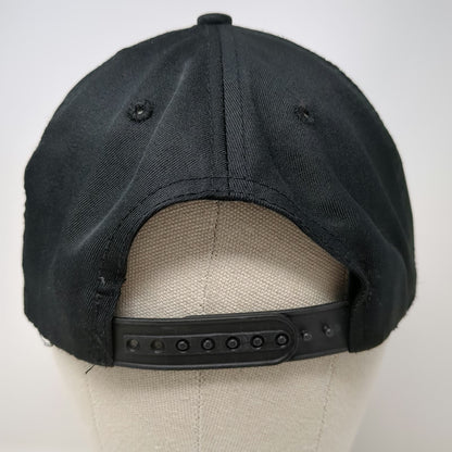 Jimmy John's Snapback Hat Black One Size Embroidered JJ Logo Polyester 6-Panel