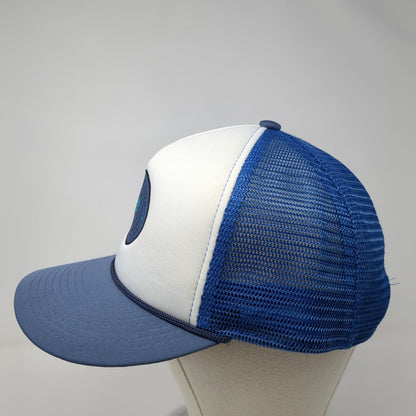 You Never Know Until You Go Rope Trucker Hat Blue One Size Mesh Back
