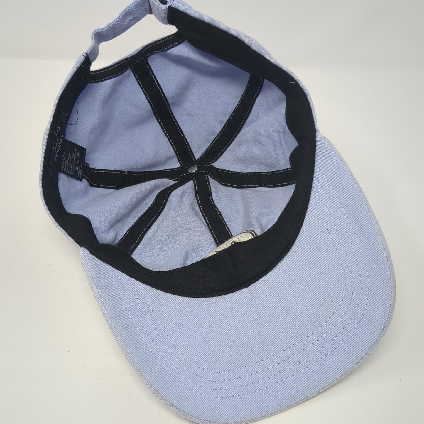 Smiley Face Slideback Hat Blue One Size Adjustable David And Young