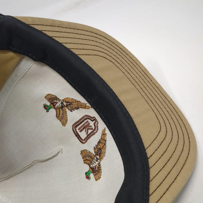 Kap King 5 Panel Brown One Size Pheasant Shield Snapback Hat Made in USA Hunting