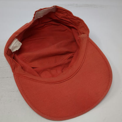 Coca-Cola Red One Size Army Cap Hat Flat Top Cadet Graphic Elastic Back Cotton