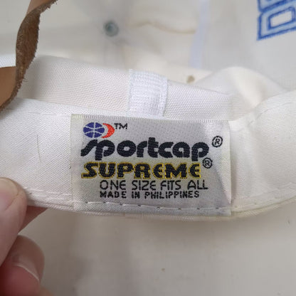 Sportcap Supreme King of Owatonna 5 Panel Rope Hat White Blue OS Slideback Cap