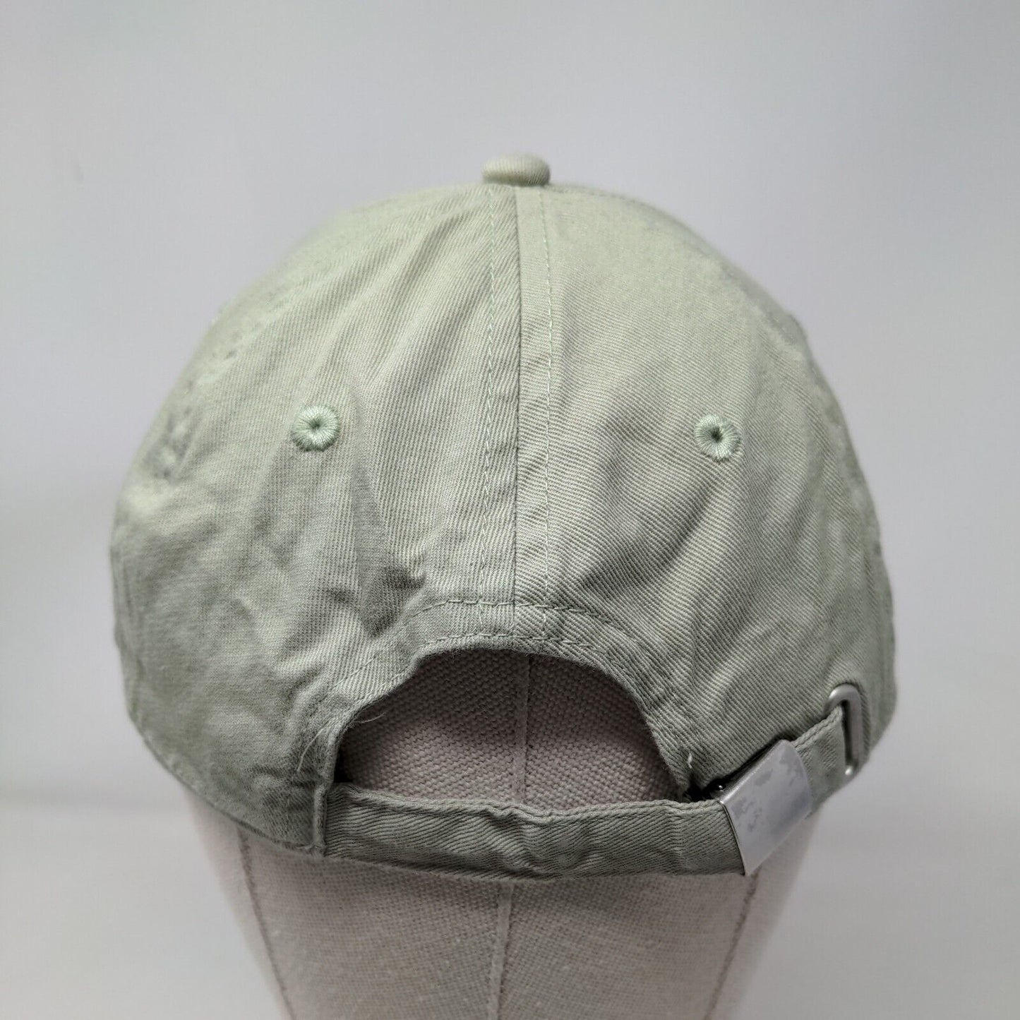 H&M Slideback Hat Green One Size Adjustable Vented Holes Cotton Blank