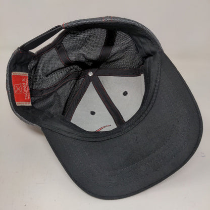 Twisted X Men's Snapback Mesh Back Hat Black Gray OSFM Embroidered Logo