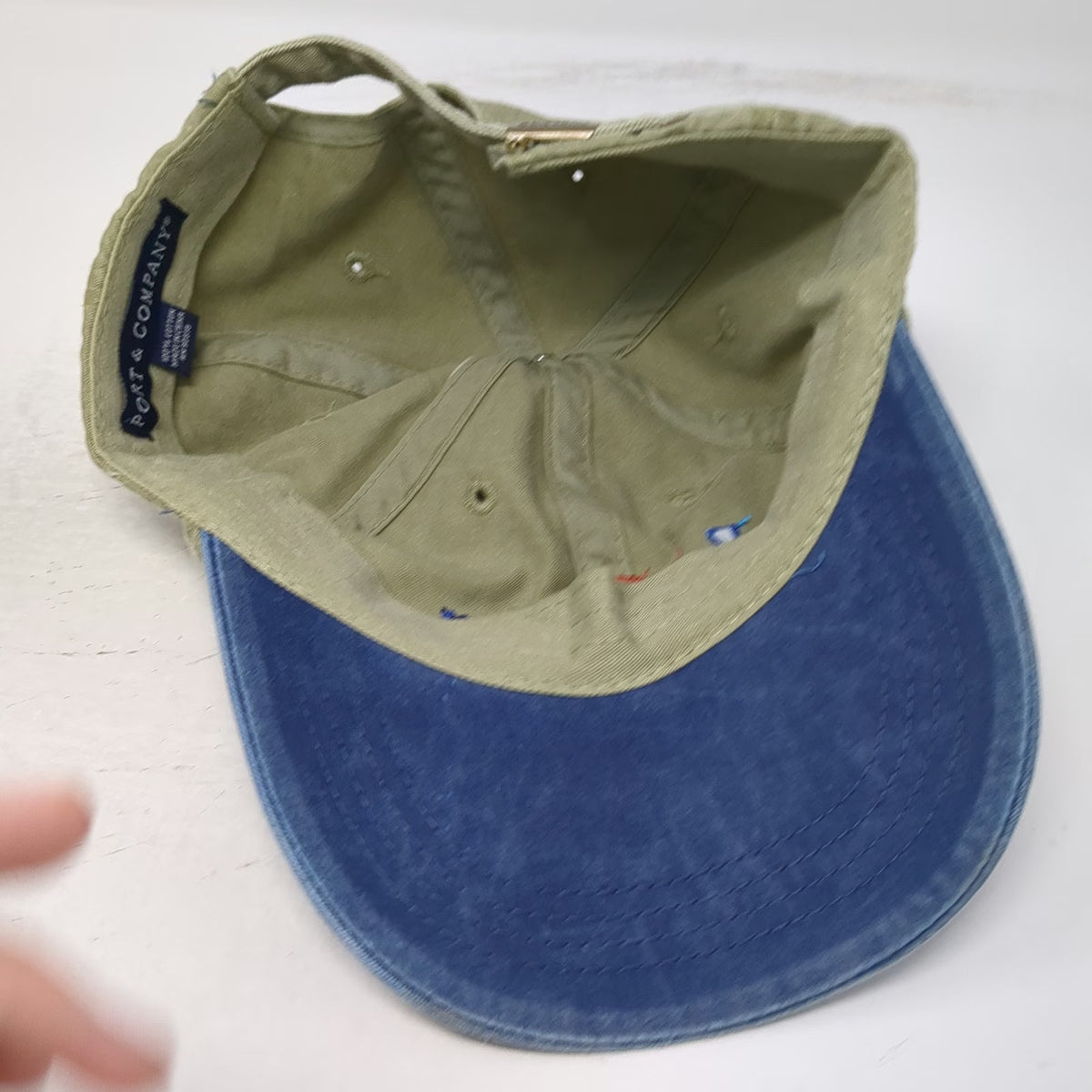 Port & Company Baseball Cap Green Blue One Size Brewster West Embroidered Hat