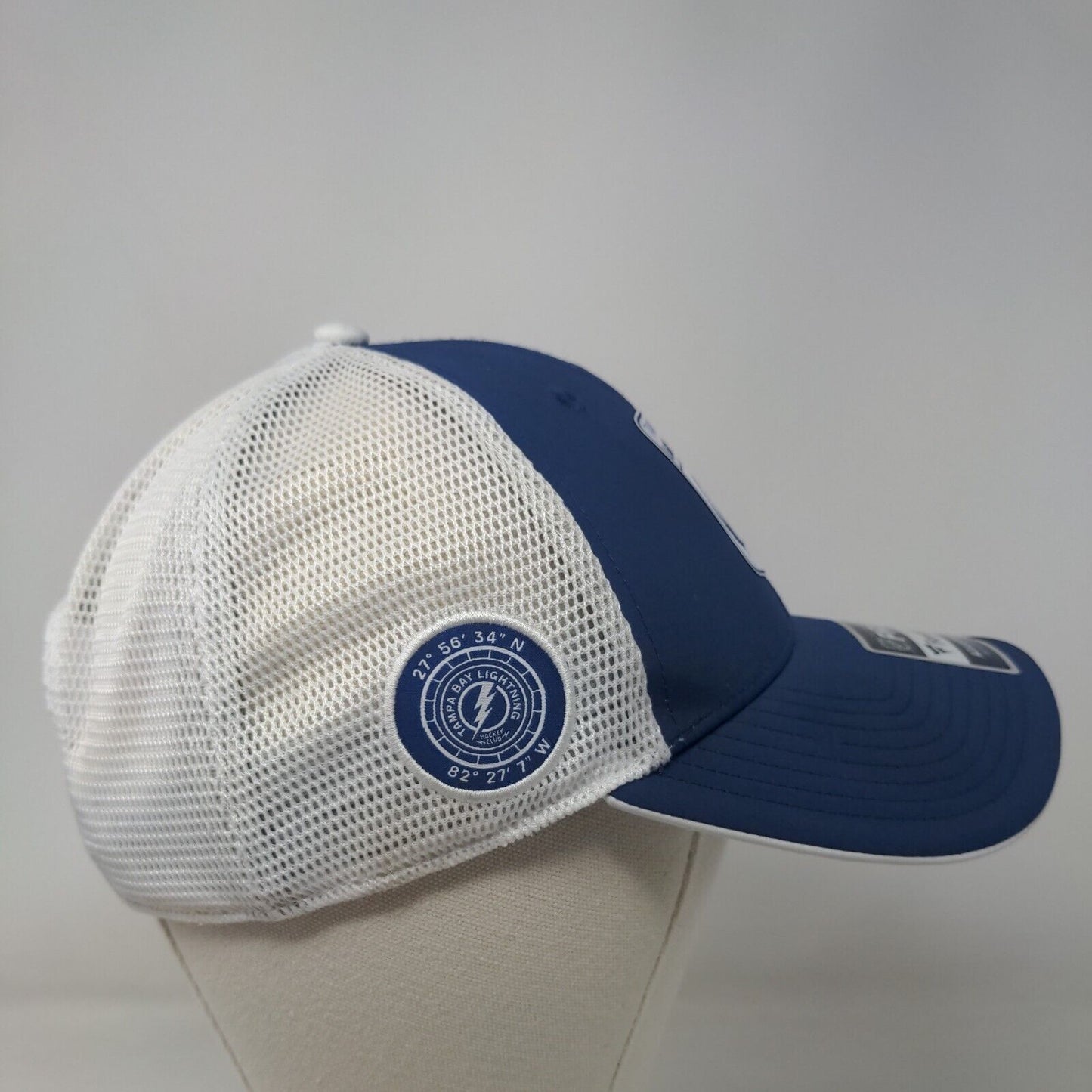 Fanatics PRO Men's Mesh Back Hat Blue OSFM 3D NHL Tampa Bay Lightning Logo